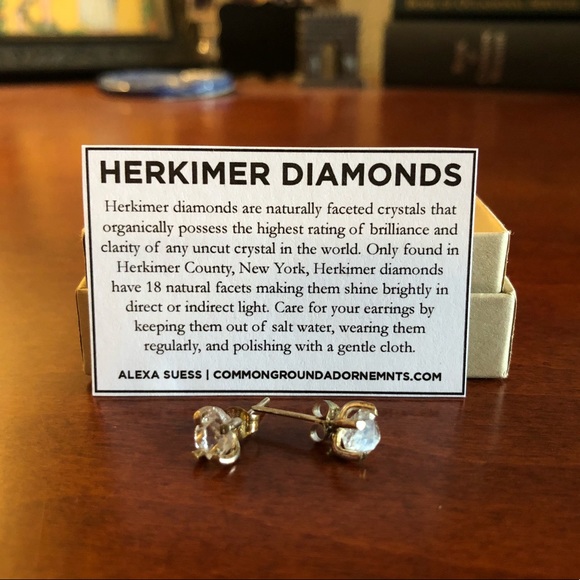 Herkimer Diamonds Jewelry - 🛑STORE CLOSING🛑 Diamond studs—NEVER worn!!